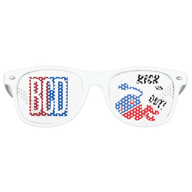 BCD Kick 'Em Out Brille Partybrille (Vorderseite)