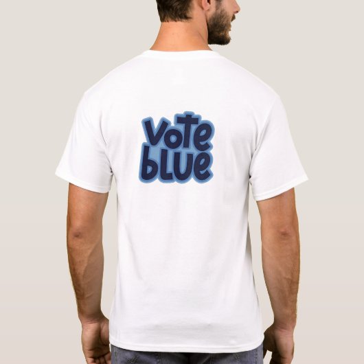 BCD Vote Blue T-Shirt (Rückseite)
