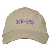 BCH - BYS-Kappe (Khaki mit Aquamarin) Bestickte Baseballkappe (Vorderseite)