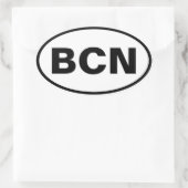 BCN Oval Decal Ovaler Aufkleber (Tasche)