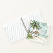 BCS | Palm Tree & Palapa Beach Travel Journal Notizblock (Innenseite)