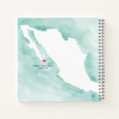 BCS | Palm Tree & Palapa Beach Travel Journal Notizblock (Rückseite)