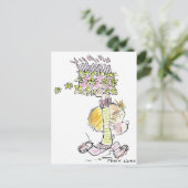 BD-001a Birthday Boy Running Postkarte (Stehend Vorderseite)