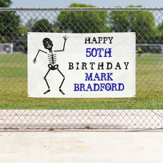 BD-Banner, Skeletton-Friedenszeichen, Alter/Name e Banner (Insitu)