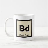 Bd - Bass Drum Music Chemistry Periodic Table Kaffeetasse (Links)