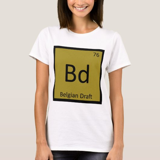 Bd: Belgischer Entwurf eines T - Shirt für ein Fun (Vorderseite)