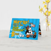 bd Rollerkuh - Schritt-Tochter Karte (Gelbe Blume)