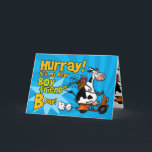 BD SCOOTER COW - BOYFRIEND KARTE<br><div class="desc">Send your boyfriend a moo-velous birthday card this year - "Hurray it's my dear boyfriend's Bday!" Inside text "Hope you're not 'two tired' to celebrate!"</div>