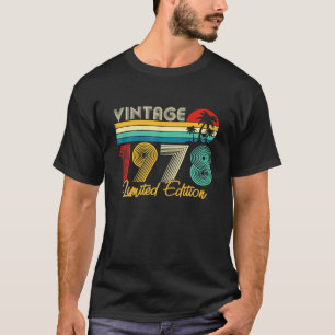 Bday 44 Year Old Vintag 1978 Limited Edition 44. T-Shirt