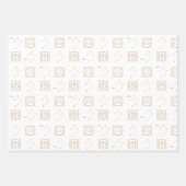 Bday Black & Gold Zodiac Libra Astrologie Sternzei Geschenkpapier Set (Vorderseite 2)