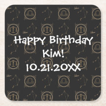 Bday Black & Gold Zodiac Libra Astrologie Sternzei