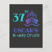 Bday Cruise Birthday Party Group Matching Postkarte (Vorderseite)