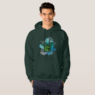 B'Day (Geburtstag) Rizz Grün und einfarbig blau Hoodie