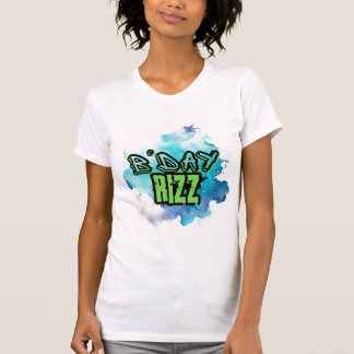 B'Day (Geburtstag) Rizz Grün und einfarbig blau T-Shirt