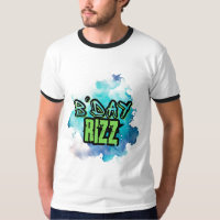 B'Day (Geburtstag) Rizz Grün und einfarbig blau