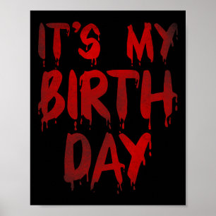 Bday Lustig Es ist mein Geburtstag für Horror-Thri Poster