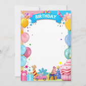 BDAY PARTY ANKÜNDIGUNG (Vorderseite)