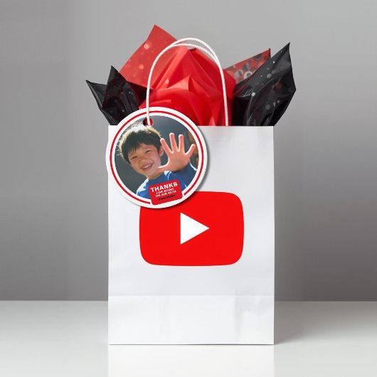 BDay Tube Photo  Geschenkanhänger