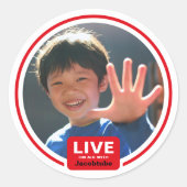 BDay Tube Photo Sticker (Vorderseite)