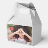 Bday Tube Thanks For Subscribing Photo Favour Box Geschenkschachtel (Vorderseite)