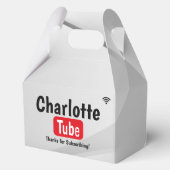 Bday Tube Thanks For Subscribing Photo Favour Box Geschenkschachtel (Rückseite)
