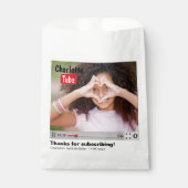 Bday Tube Thanks For Subscribing Photo  Geschenktütchen (Vorderseite)