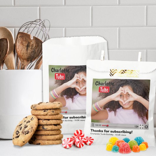 Bday Tube Thanks For Subscribing Photo  Geschenktütchen