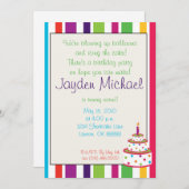 bday, Wir blasen Ballons und eisen... Einladung (Vorne/Hinten)