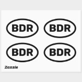 BDR-Autoaufkleber Ovaler Aufkleber (Blatt)