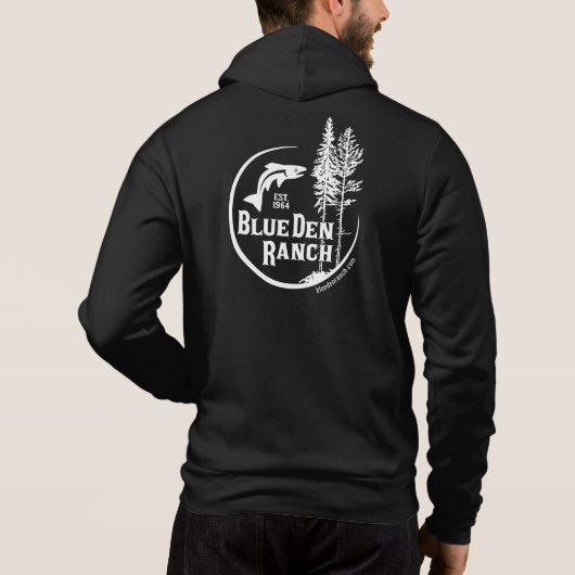 BDR-Logo 2020 mit/ Website vorne und hinten Hoodie (Rückseite)