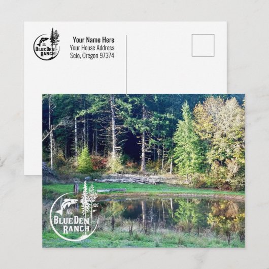 BDR-Make-up Feiertagspostkarte (Vorne/Hinten)