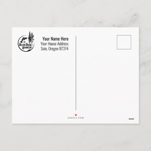 BDR-Make-up Feiertagspostkarte (Rückseite)