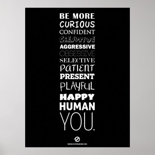 BE 12 Poster Large Blk (Vorne)