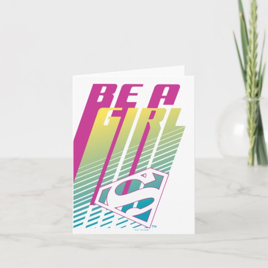 "Be a Girl" Supergirl Graphic (Vorderseite)