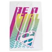 "Be a Girl" Supergirl Graphic Mittlere Geschenktüte (Vorderseite)