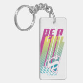 "Be a Girl" Supergirl Graphic Schlüsselanhänger (Vorderseite links)