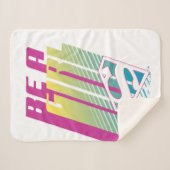 "Be a Girl" Supergirl Graphic Sherpadecke (Vorderseite (Horizontal))