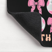 Be A Girl With Goals Coquette Soccer Gift For Wome Mousepad (Ecke)