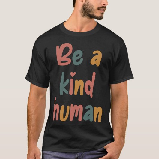 Be A Kind Human Bible Lesson Christian Faith Jesus T-Shirt (Vorderseite)