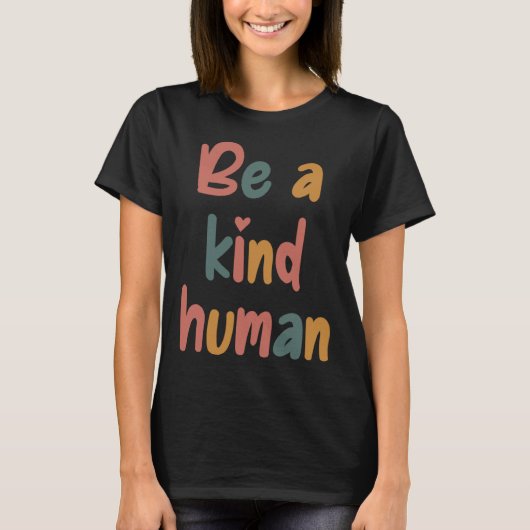 Be A Kind Human Bible Lesson Christian Faith Jesus T-Shirt (Vorderseite)