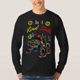 Be A Kind Sole Monster Puzzle Truck World Autism A T-Shirt