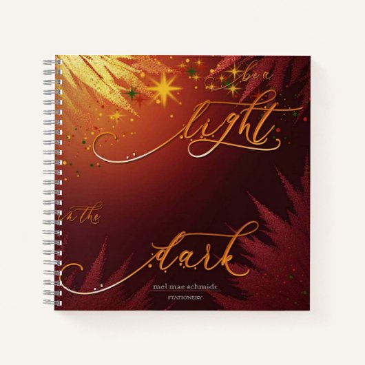 Be A Light Mel Mae Schmidt Stationery Notizblock (Vorderseite)
