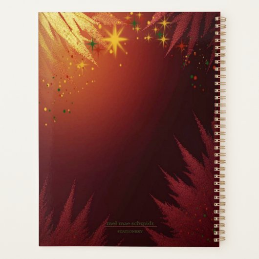 Be A Light Red-Gold Mel Mae Schmidt Stationery Planer (Rückseite)