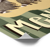 "Be a Menace" Raccoon Inspirational Poster (Ecke)