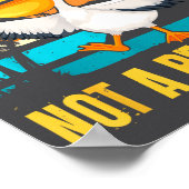 Be A Pelican Not A Pelican't Funny Bird Motivation Poster (Ecke)