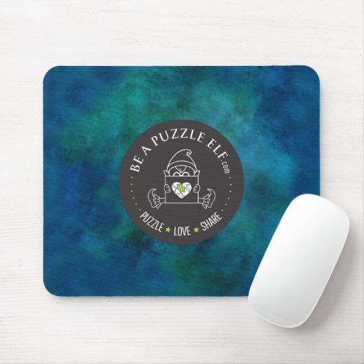 Be A Puzzle Elf — Water Bottle /Tumbler Mousepad (Mit Mouse)