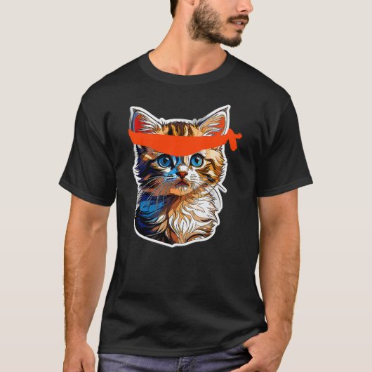 Be A Roaring Kitty Game The Stop Orange Bandana Me T-Shirt (Vorderseite)