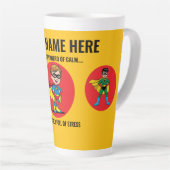 BE A SUPERHERO OF CALM IN A WORLD FULL OF STRESS. MILCHTASSE (Rechte Ecke)