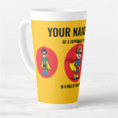 BE A SUPERHERO OF CALM IN A WORLD FULL OF STRESS. MILCHTASSE (Linke Ecke)