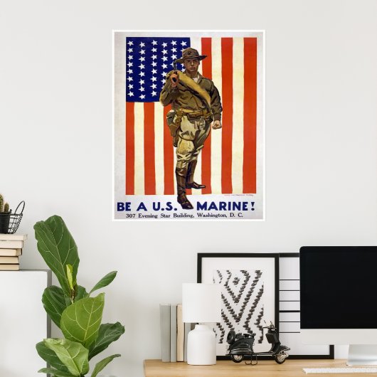 BE A US MARINE POSTER (Heimbüro)